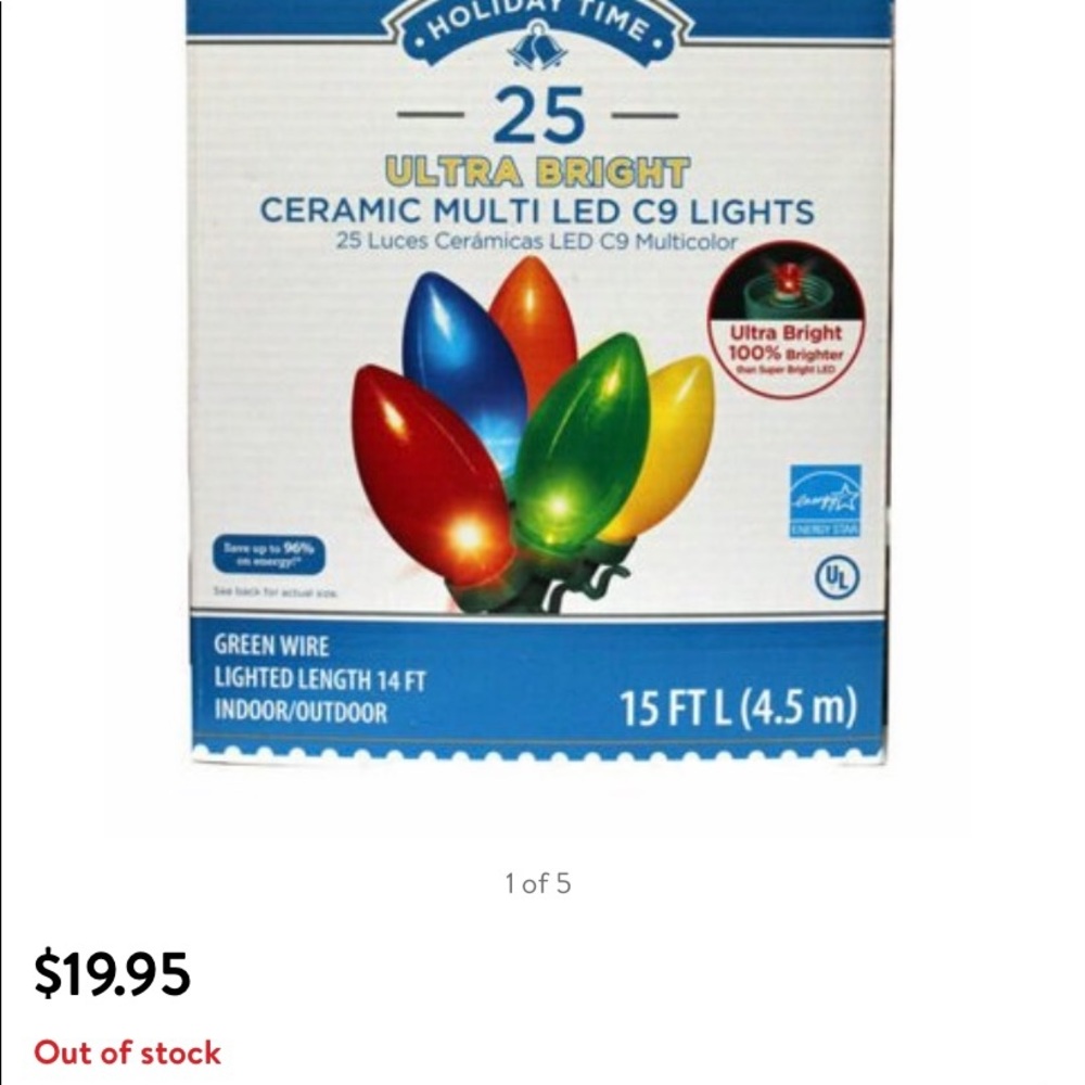 3- New with box multicolor LED ceramic lights